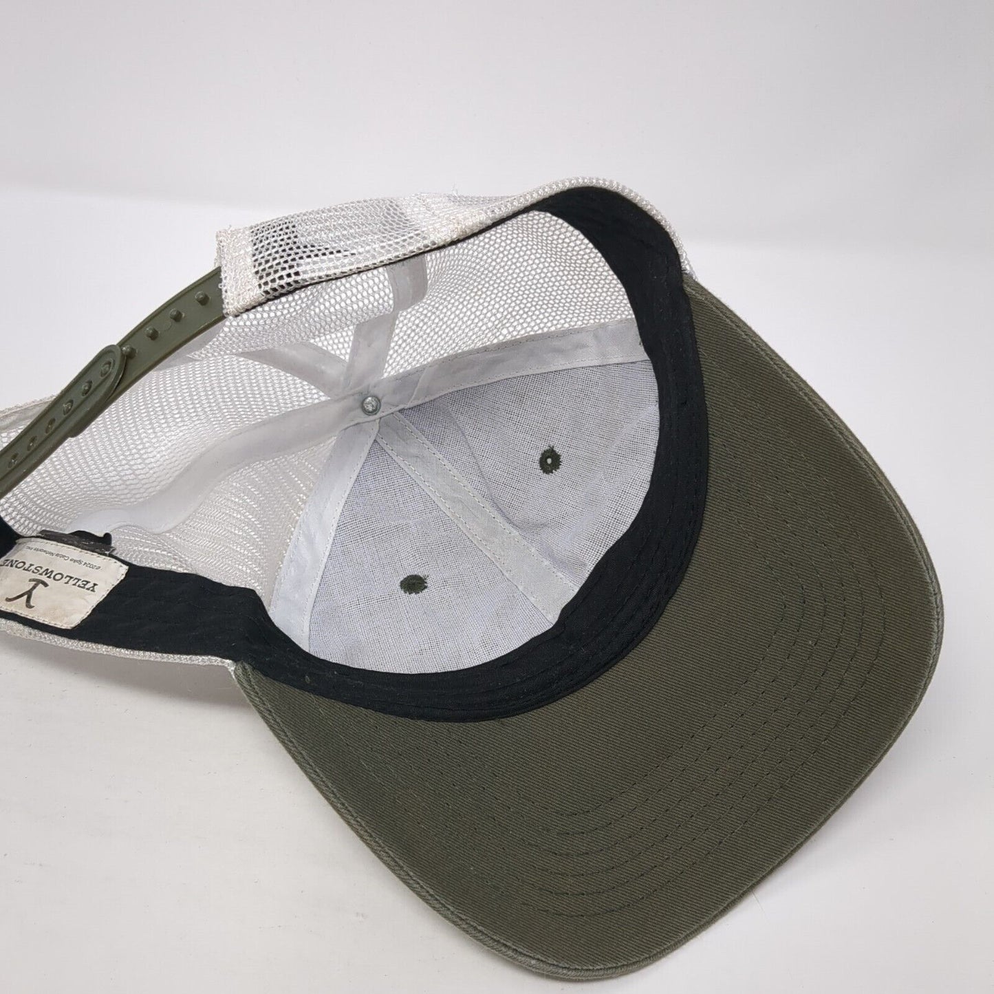 Yellowstone Snapback Trucker Hat Brown One Size Adjustable Mesh Back 6 Panel