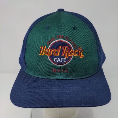 Hard Rock Cafe Maui Snapback Hat Multi OSFA Save The Planet Colorblock