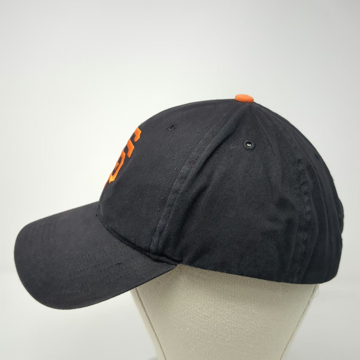 San Francisco Giants MLB T.E.I. Baseball Cap Black One Size Logo Gray Underbrim