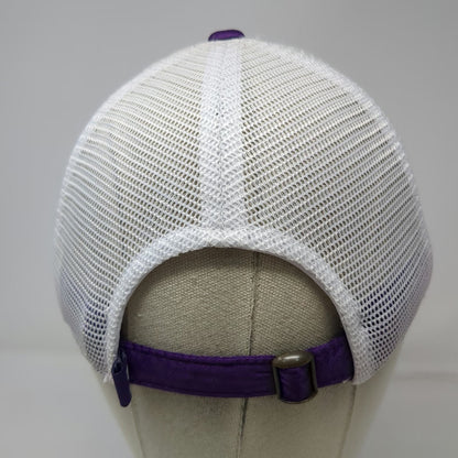 Black Clover Baseball Cap Purple One Size Jeweled Clover Mesh Live Lucky Hat