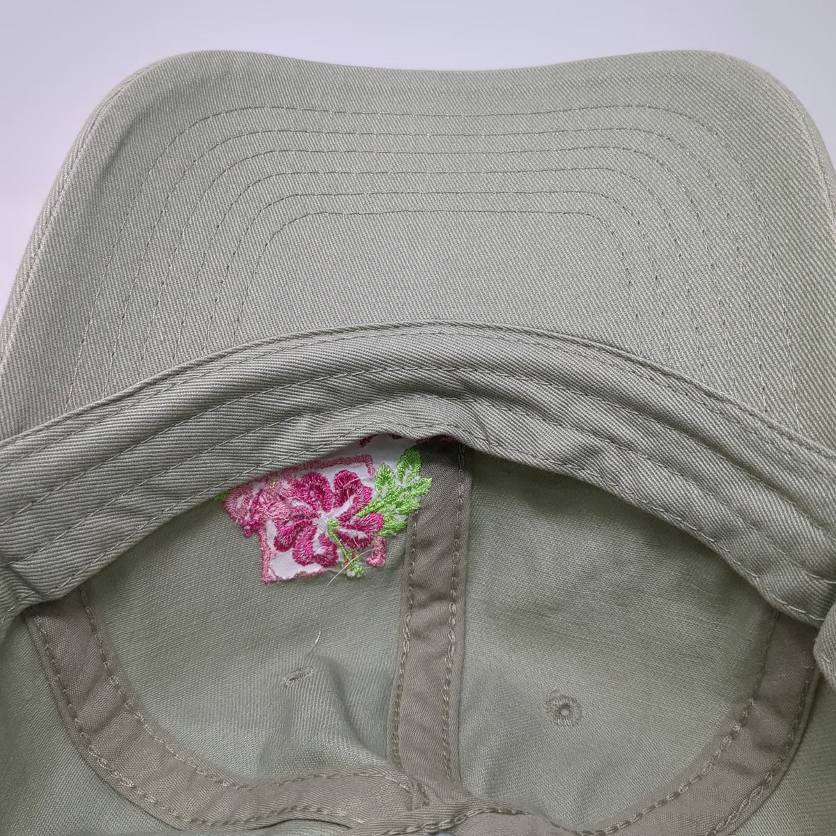 Dorfman Pacific Co. Baseball Cap Green One Size Flower Newport Beach Hat