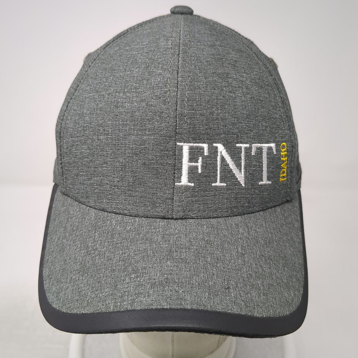 OGIO Baseball Cap Gray OSFM FNT Idaho Embroidery Strapback Heathered Logo Hat