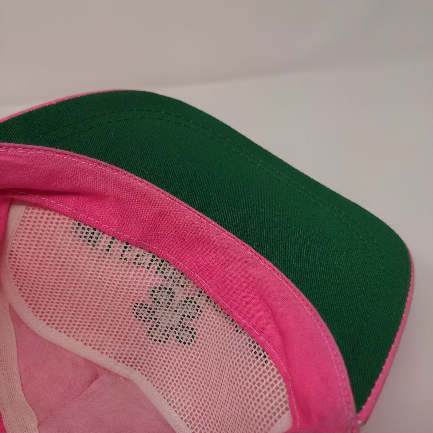 Hilleshog Mono-hy Slideback Hat Pink OSFA Adjustable Embroidered 6 Panel Rope