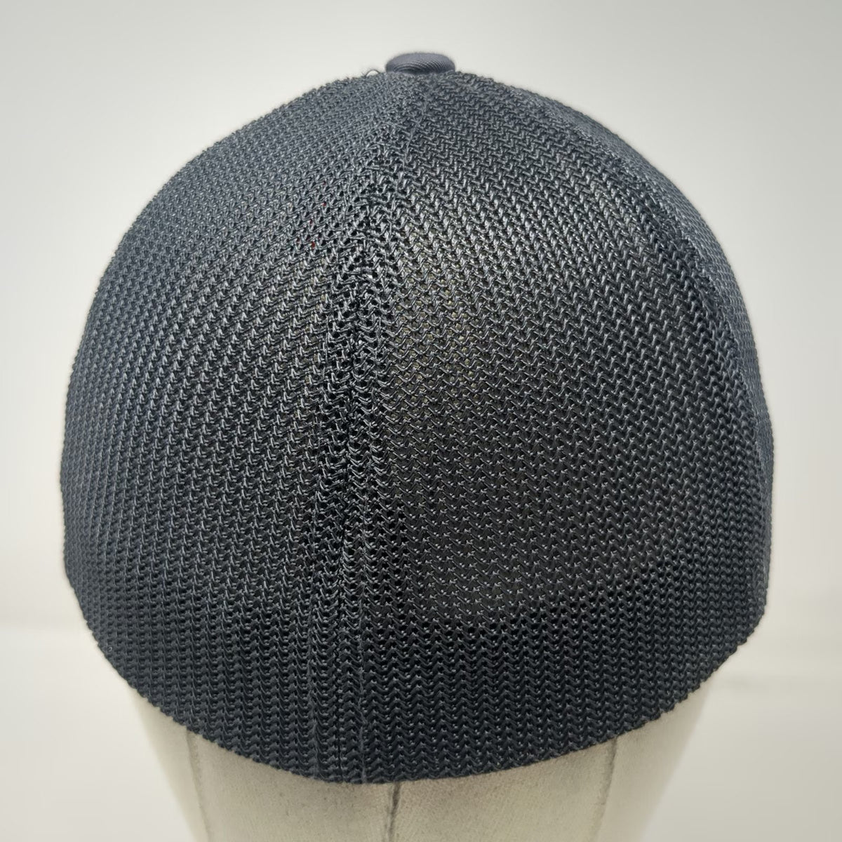 Port Authority Baseball Cap Gray M Meridian Speedway Racing Mesh Fitted hat