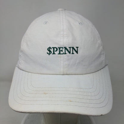 Spenn Strapback Hat White One Size Adjustable Embroidered American Needle