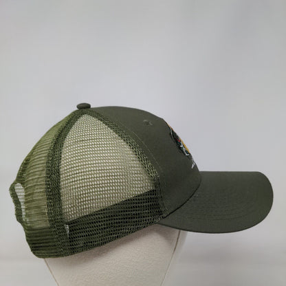 Bass Pro Shops Club Snapback Trucker Hat Green One Size Mesh Back 6 Panel