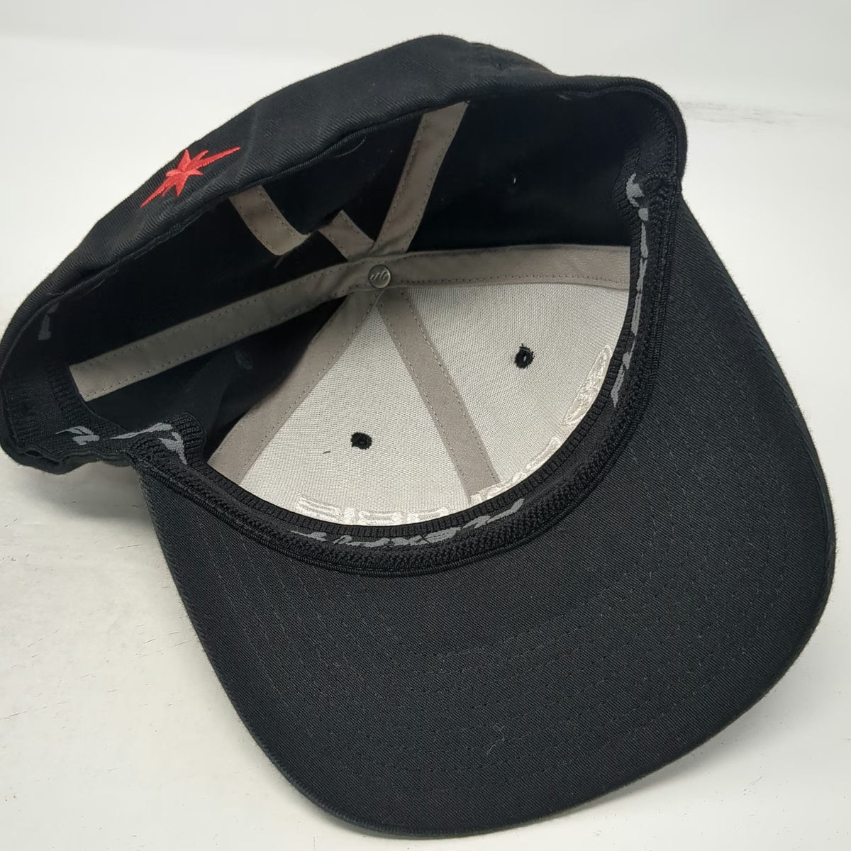 Flexfit Baseball Cap Black S-M Polaris Racing Embroidered Fitted Star Logo Hat