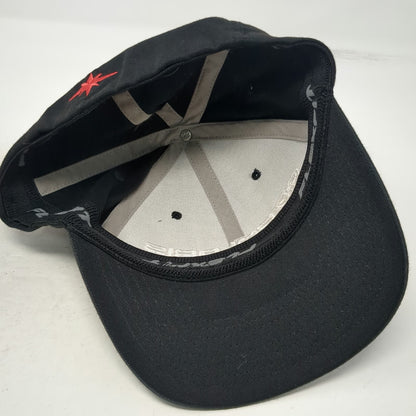 Flexfit Baseball Cap Black S-M Polaris Racing Embroidered Fitted Star Logo Hat