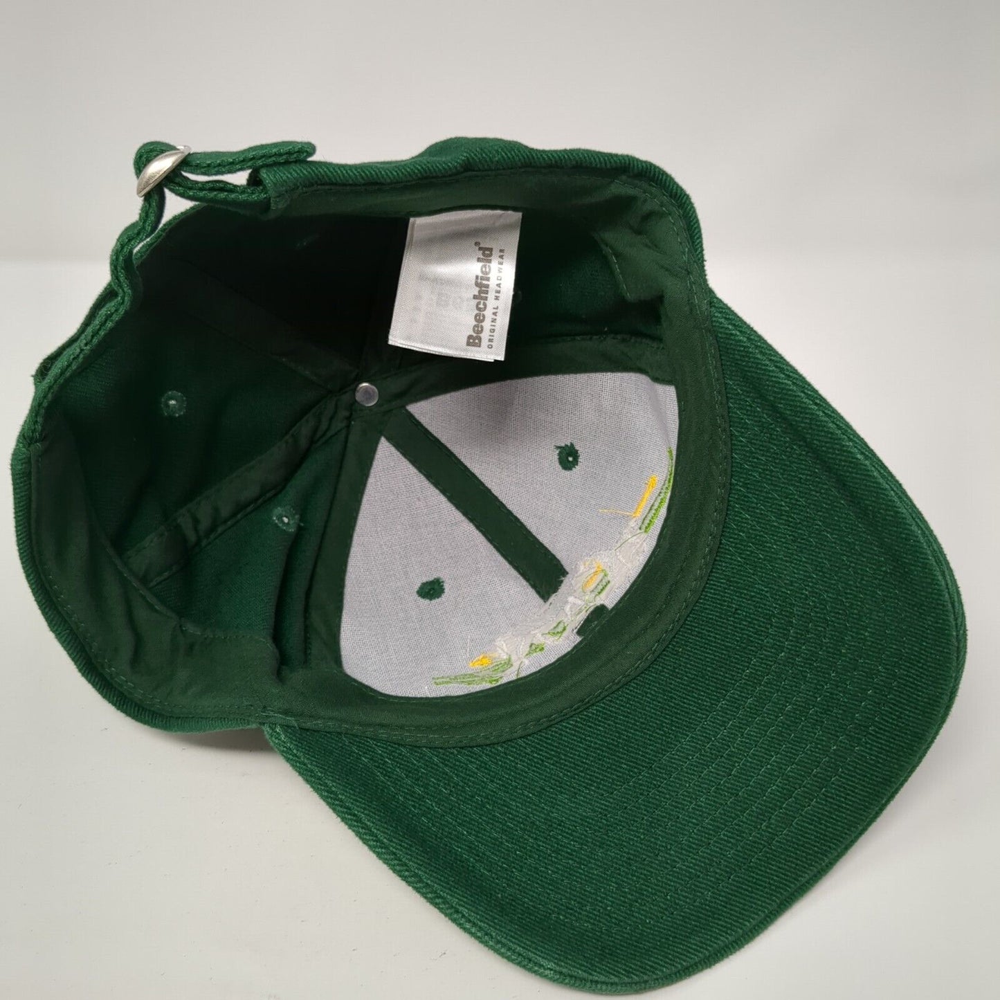 Irish National Stud Slideback Hat Green OS Adjustable Embroidered Beechfield