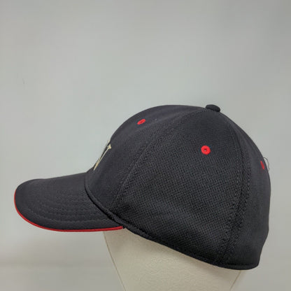 NW Fitted Hat Black Small/Medium Embroidered Solid 6 Panel Otto Flex