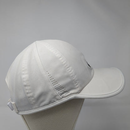Adidas Aeroready Strapback Hat White One Size Adjustable Breathable 6 Panel