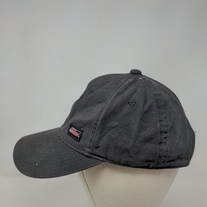 Genuine Dickies Snapback Hat Black One Size Adjustable Solid 6 Panel