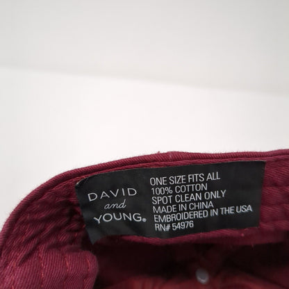 Bad Hair Day Slideback Hat Red One Size Adjustable Embroidered David And Young
