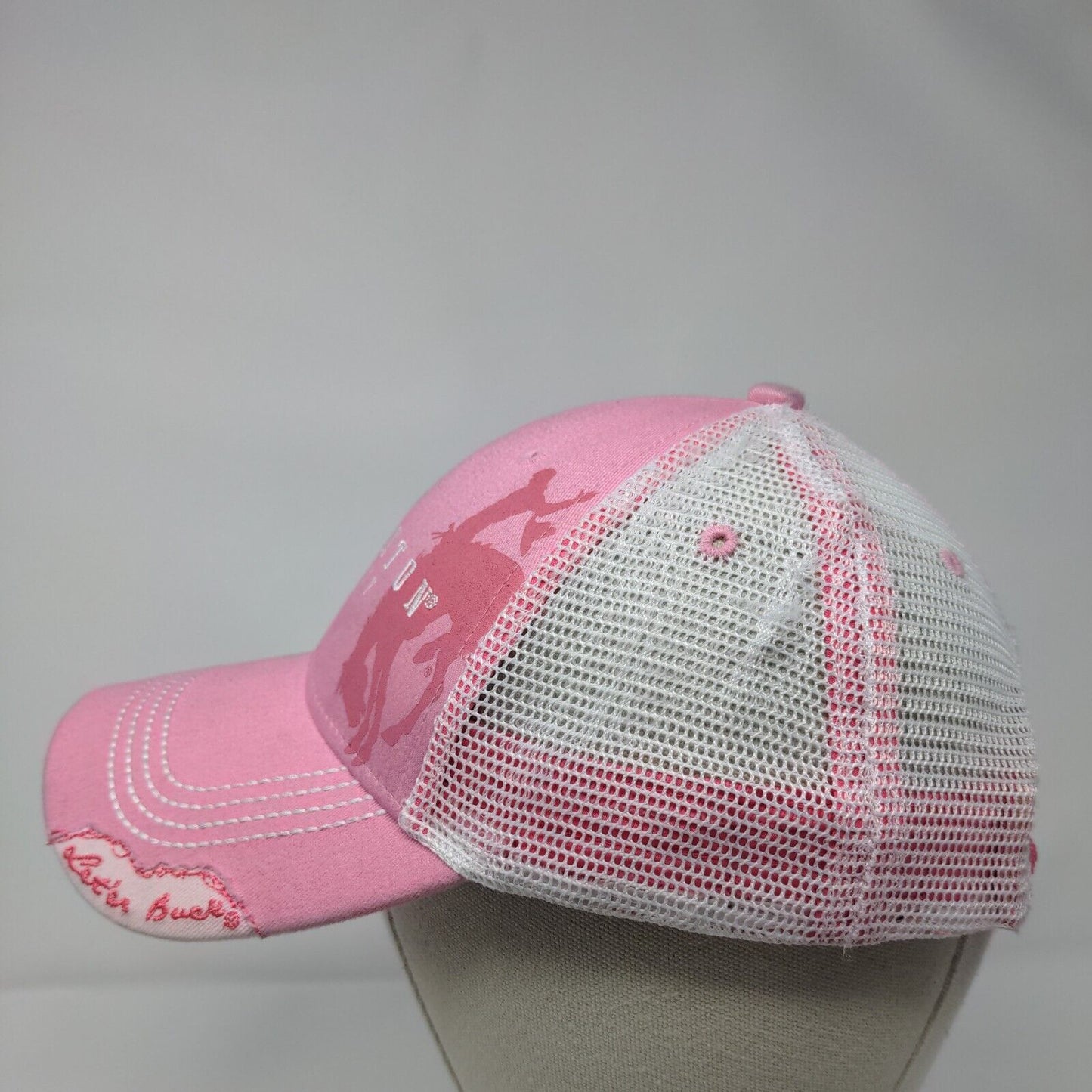 Pendleton Whisky Snapback Trucker Hat Pink One Size Mesh Back 6 Panel
