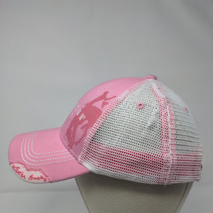 Pendleton Whisky Snapback Trucker Hat Pink One Size Mesh Back 6 Panel