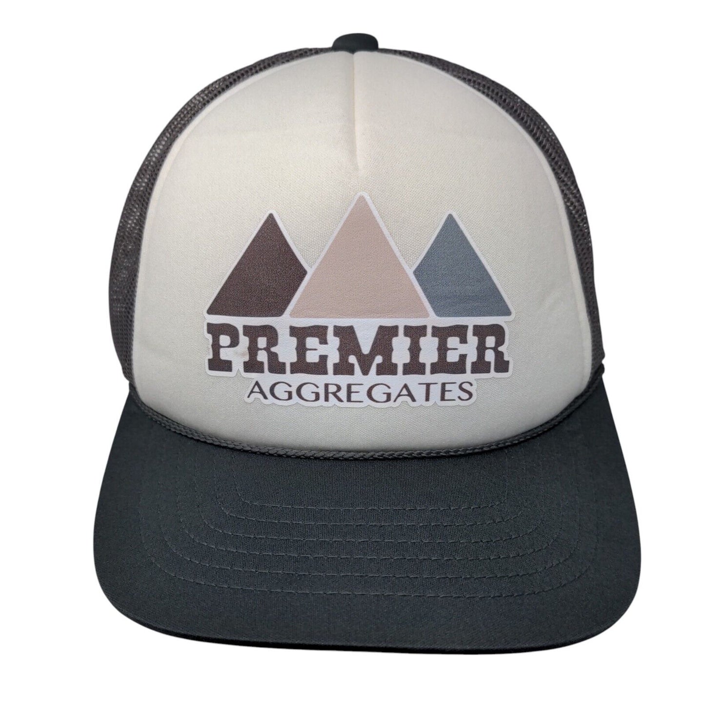 Premier Snapback Trucker Hat Gray One Size Adjustable Mesh Back Richardson