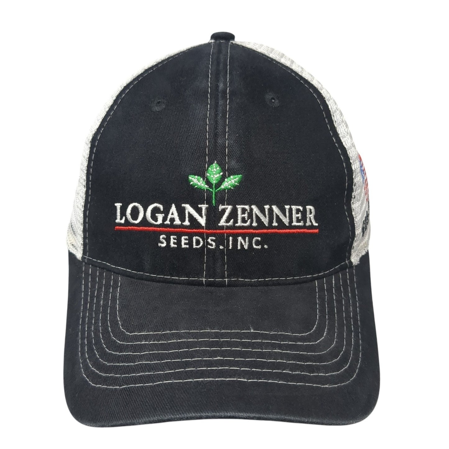 Logan Zenner Seeds Inc Trucker Hat Black One Size Adjustable Mesh Buy More Caps