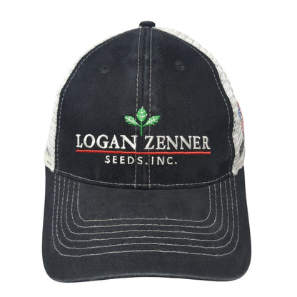 Logan Zenner Seeds Inc Trucker Hat Black One Size Adjustable Mesh Buy More Caps