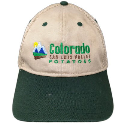 Otto Trucker Hat Beige Green One Size Colorado San Luis Valley Potatoes Snapback