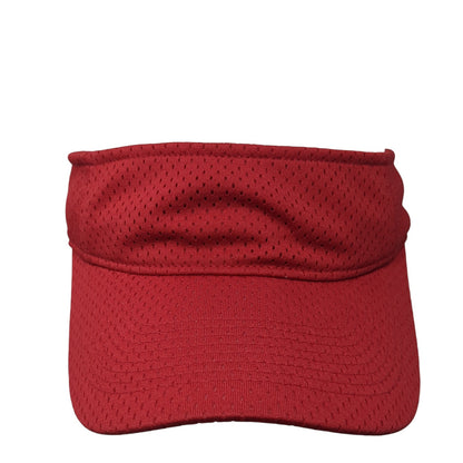 Augusta Sportswear Strapback Sun Visor Hat Red One Size Adjustable Blank