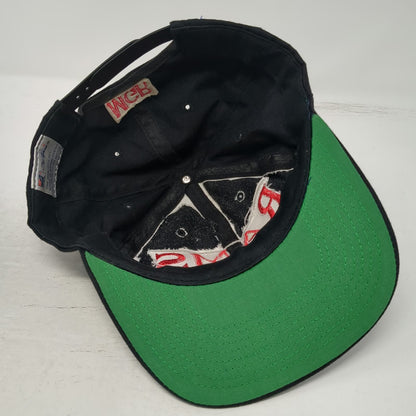 The Game Snapback Hat Black One Size Rams Hockey Green Underbrim MGR Embroidered
