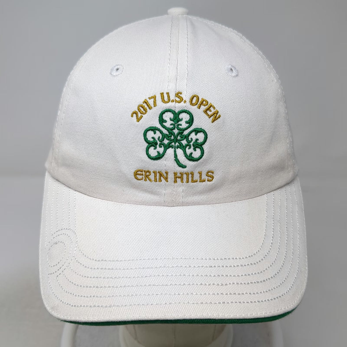 USGA Baseball Cap White One Size 2017 U.S. Open Erin Hills Clover Member Hat