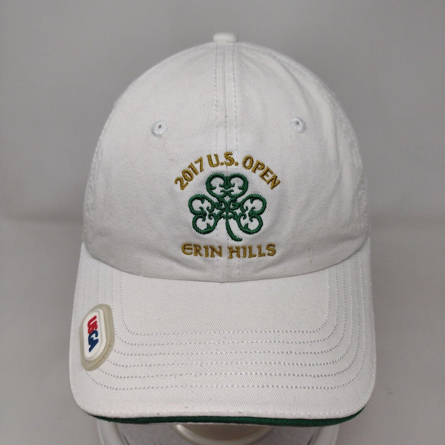 2017 US Open Erin Hills Slideback Hat White One Size Solid USGA Member