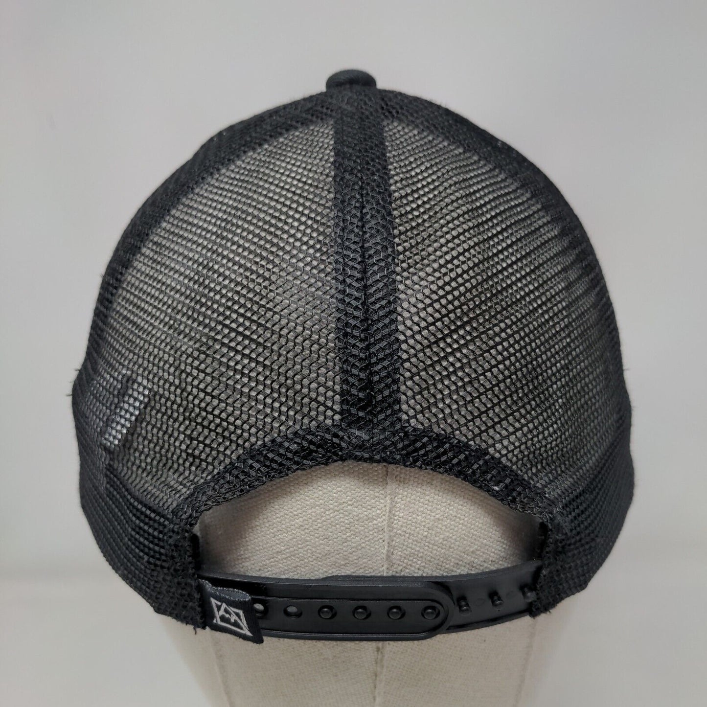 Go Outside Snapback Trucker Hat Black One Size Adjustable Mesh Back Avalanche