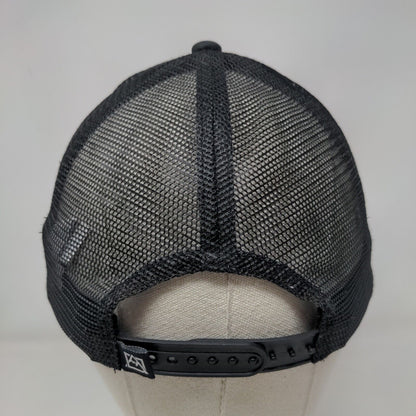 Go Outside Snapback Trucker Hat Black One Size Adjustable Mesh Back Avalanche
