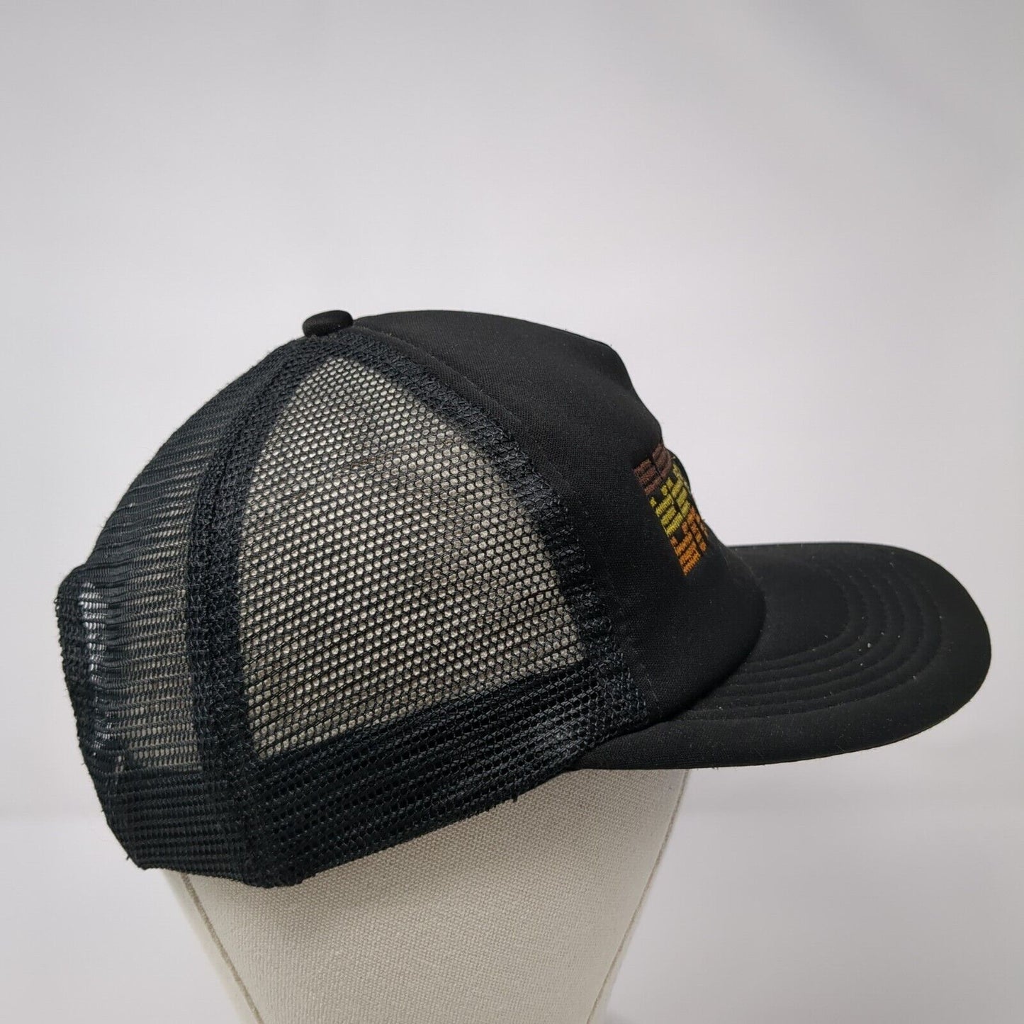 Brick 29 Snapback Trucker Hat Black OSFA Mesh Back Solid Embroidered