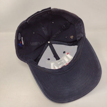 USA Strong Strapback Hat Blue OSFA Embroidered Pink Ribbon St. Luke's