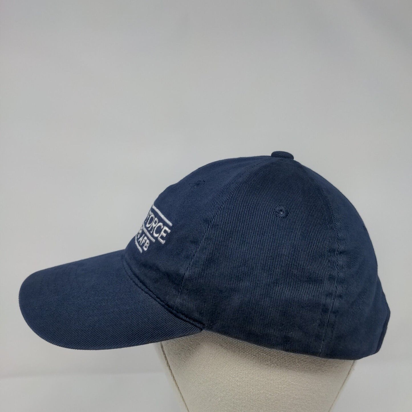 US Air Force Keesler AFB Slideback Hat Blue OS Embroidered Sportsman Cotton