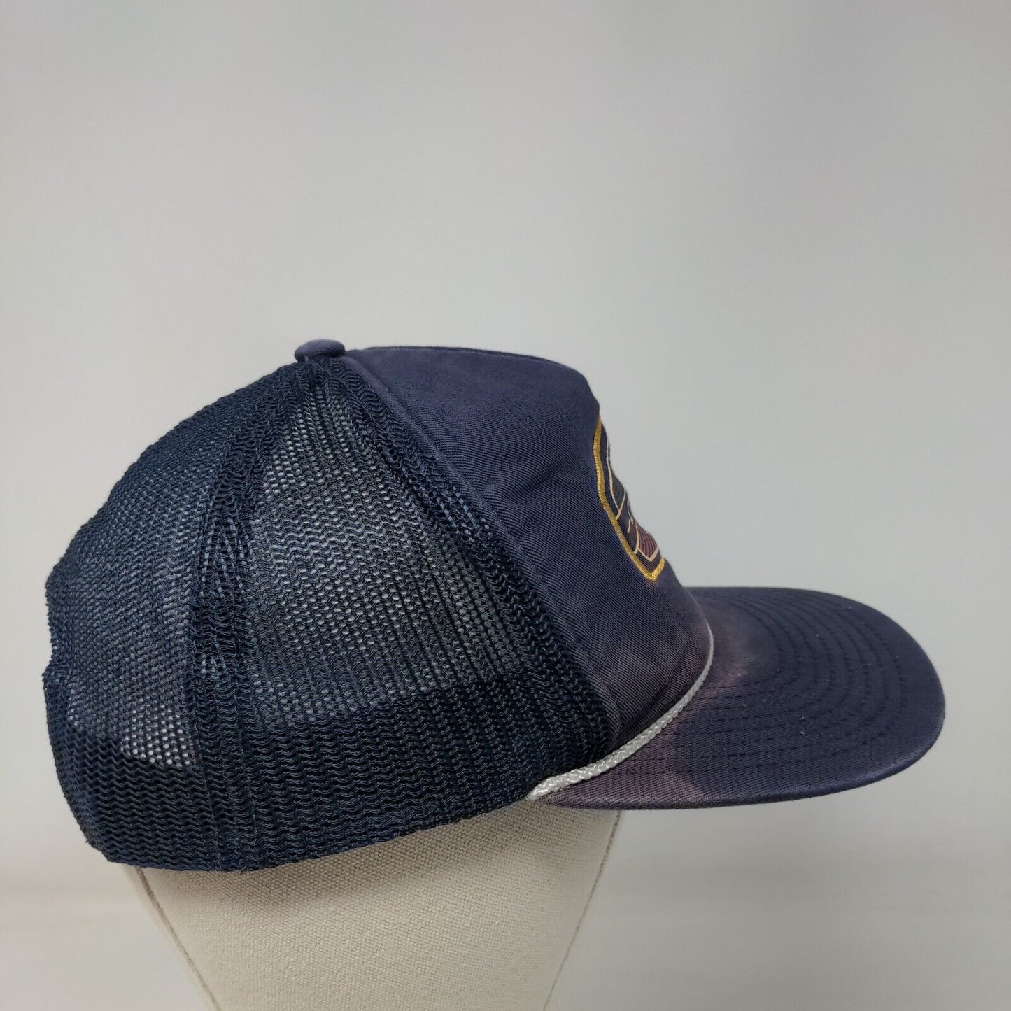 O'Neill Since 1952 Snapback Trucker Hat Blue One Size Mid Profile Mesh Back Rope