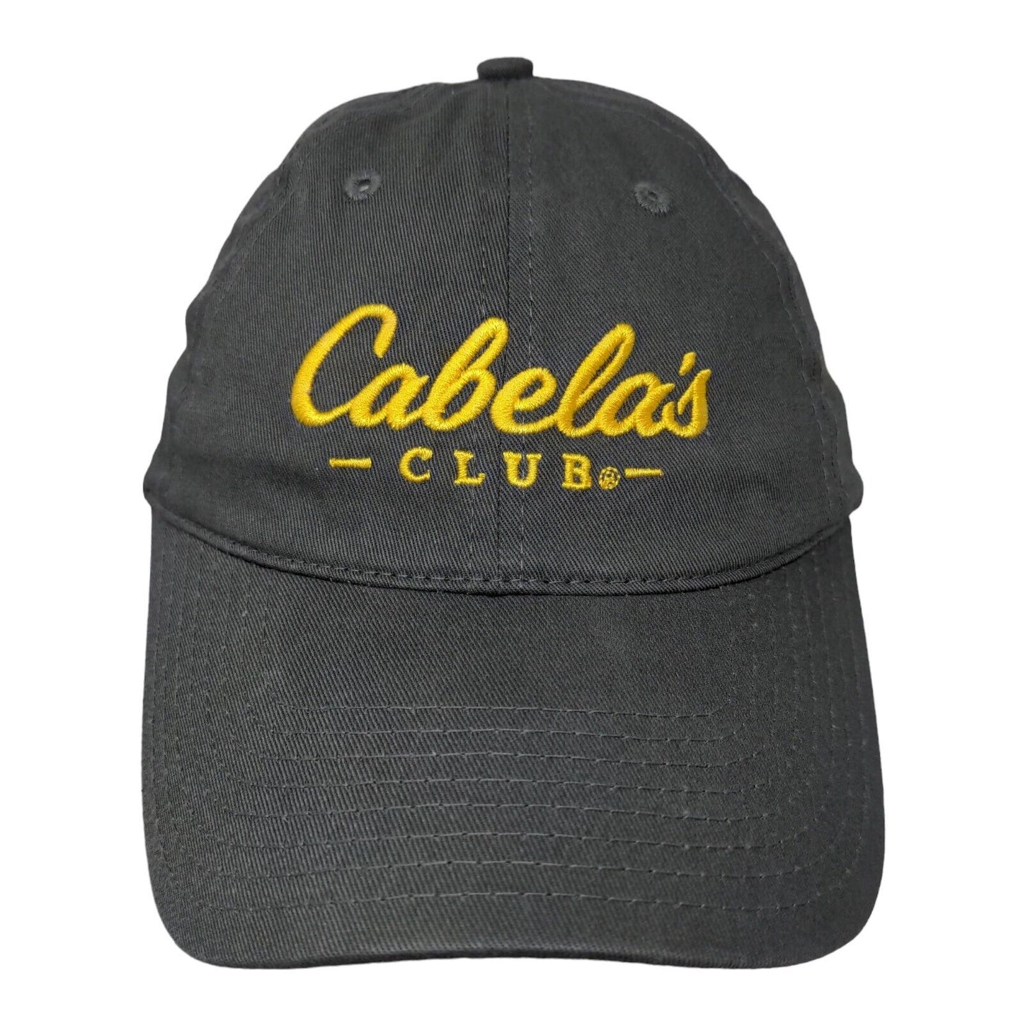 Cabela's Club Men's Slideback Hat Gray Size OSFM Embroidered Logo