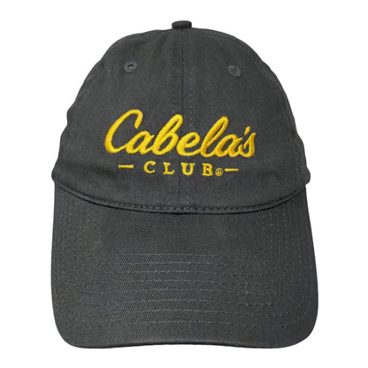 Cabela's Club Men's Slideback Hat Gray Size OSFM Embroidered Logo