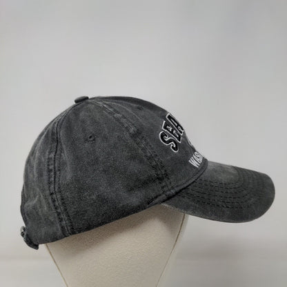 Seattle Washington 1853 Slideback Hat Gray One Size Embroidered