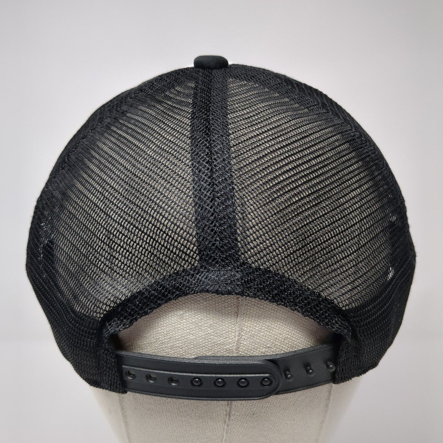 Action is Everything Snapback Trucker Hat Black OS Adjustable Mesh Rock Shox