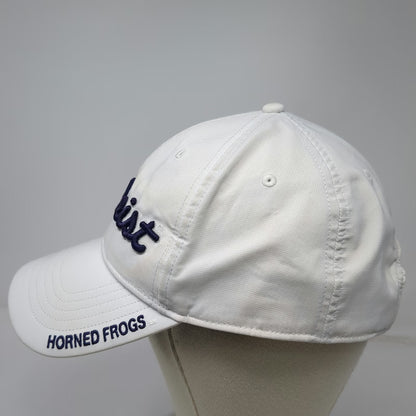 TCU Horned Frogs NCAA Titleist Cap White One Size Embroidered Slideback Strap