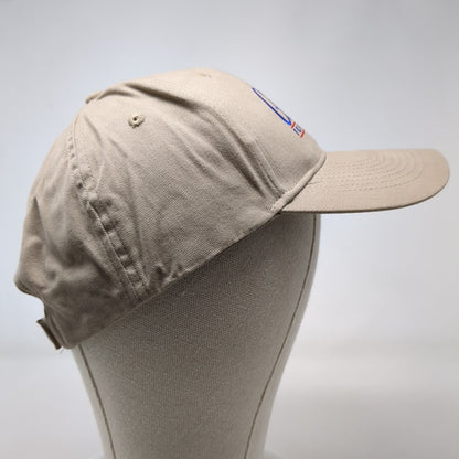 CAST For Kids Foundation Strapback Hat Tan One Size Adjustable Embroidered KC