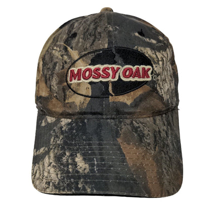 Mossy Oak Men's Slideback Camo Hat Embroidered Spell Out Logo