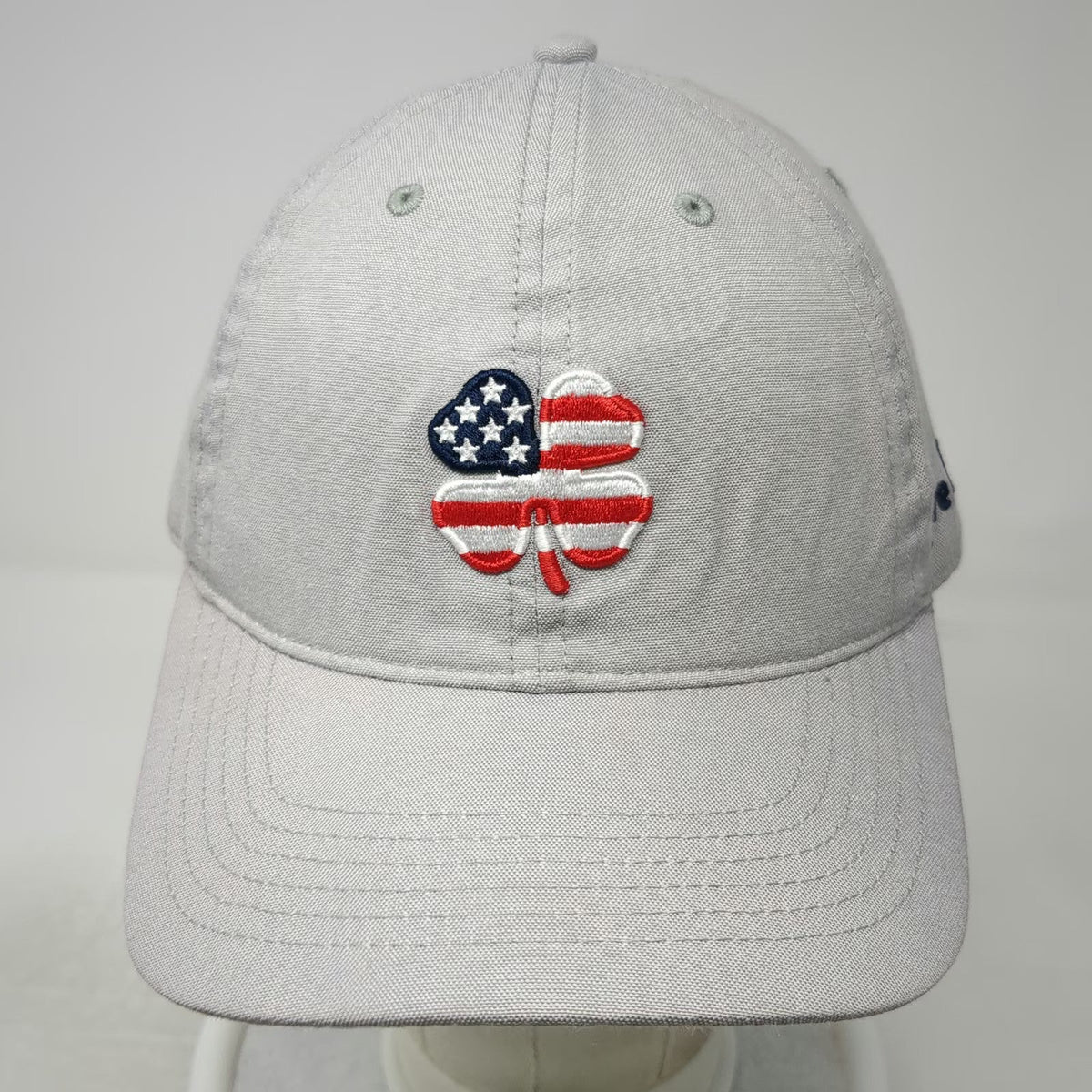 Black Clover Baseball Cap Gray One Size American Flag Clover Live Lucky Hat