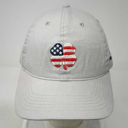Black Clover Baseball Cap Gray One Size American Flag Clover Live Lucky Hat