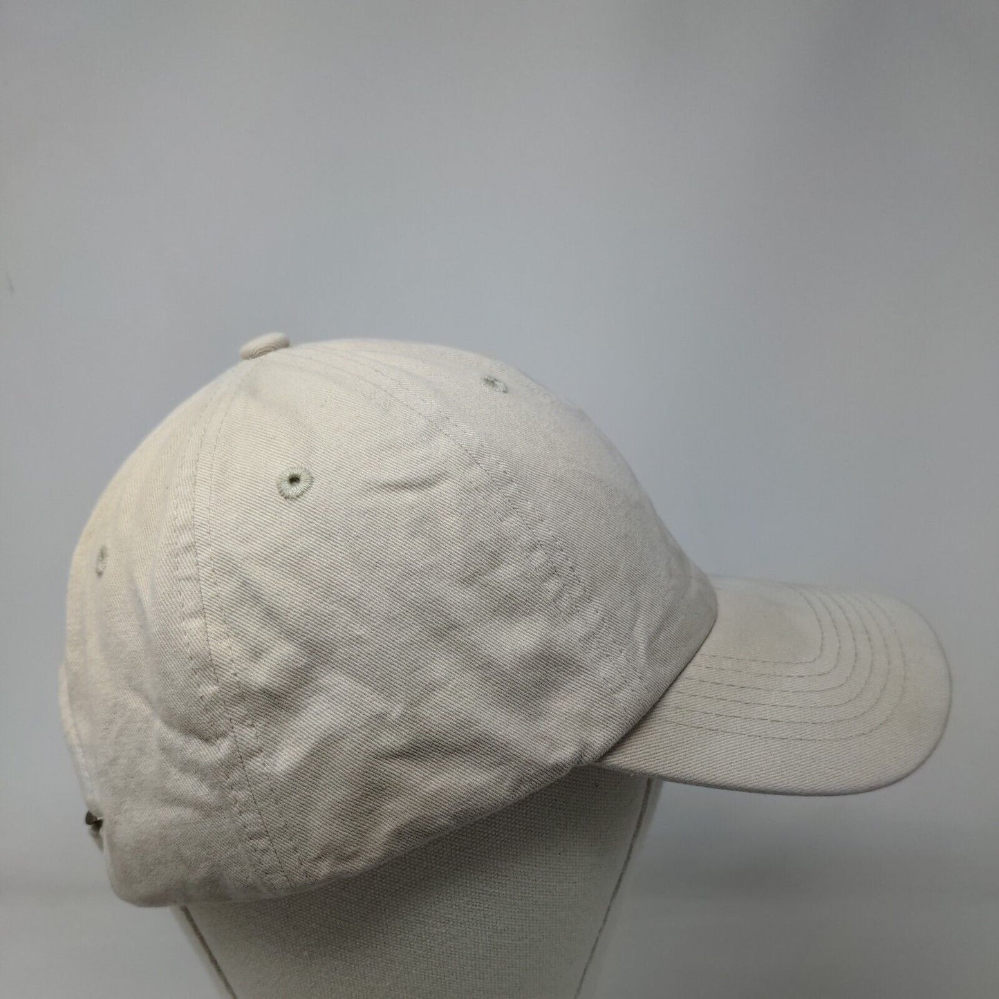Trinity Slideback Hat Tan OSFM Adjustable Embroidered Quake City Caps Cotton