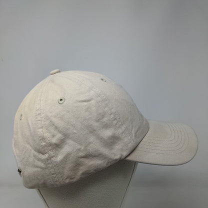 Trinity Slideback Hat Tan OSFM Adjustable Embroidered Quake City Caps Cotton
