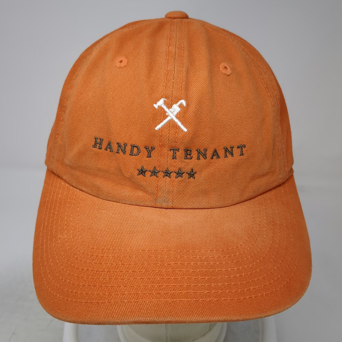 Port Authority Baseball Cap Orange One Size Strapback Handy Tenant Hammer Hat