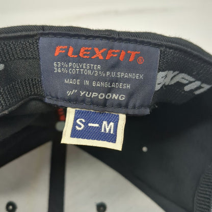 Flexfit Baseball Cap Black Pink M WyoTech Eagle Embroidered Curved Brim hat
