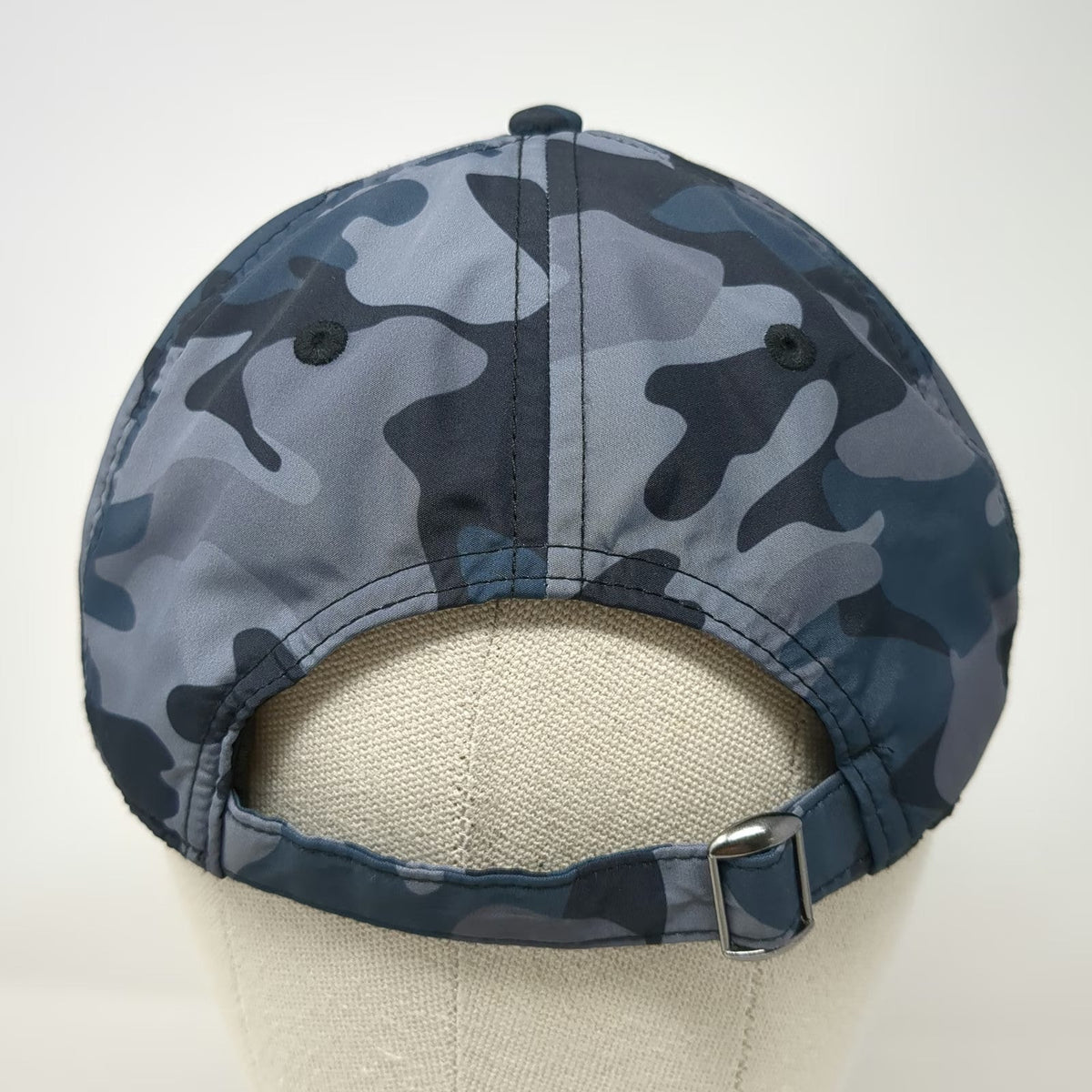 Gaiam Baseball Cap Blue Camo OSFM Adjustable Slideback Polyester Athletic Hat