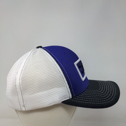 EA Fitted Trucker Hat Multi L/XL Embroidered Mesh Back Colorblock Flex Fit