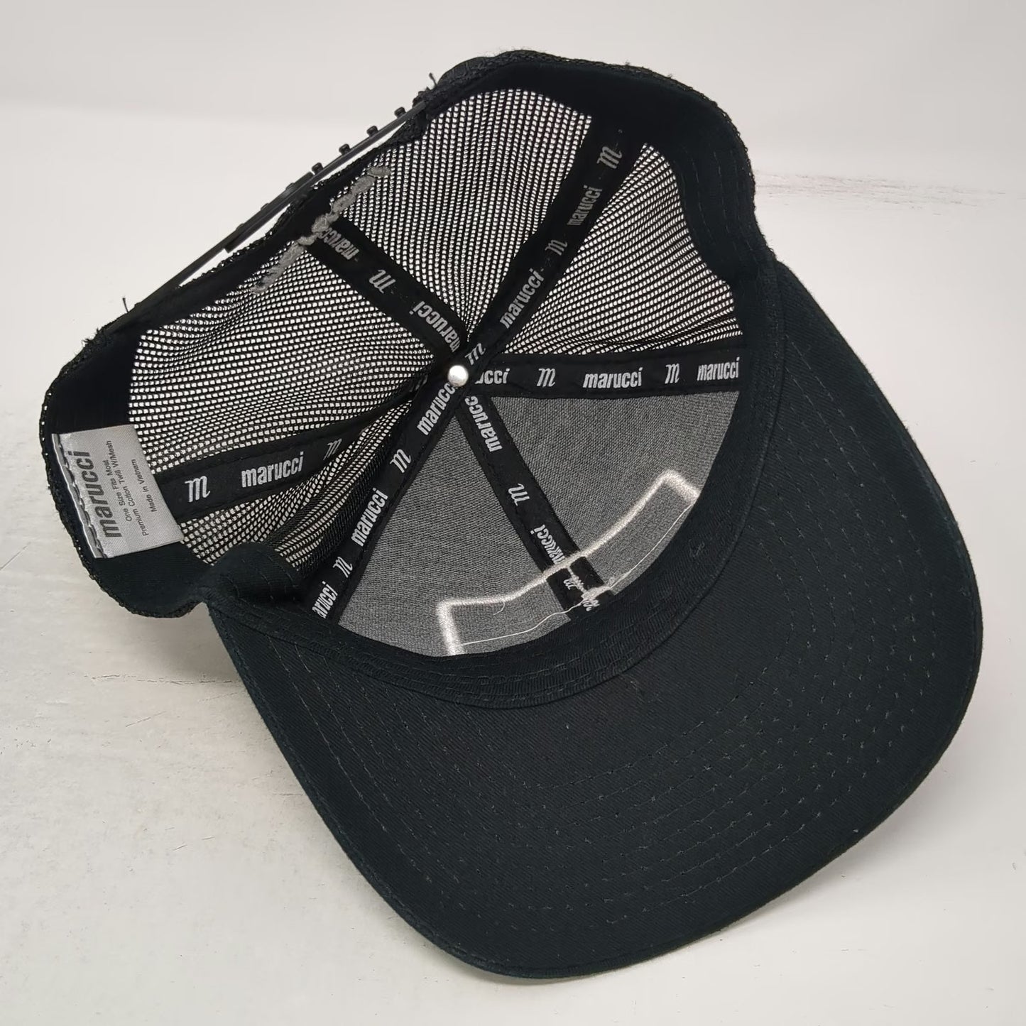 Marucci Trucker Hat Black One Size World Series Mesh Back Snapback Baseball