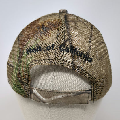 CAT Baseball Cap Green Black One Size Mesh Camo Holt of California Strapback Hat